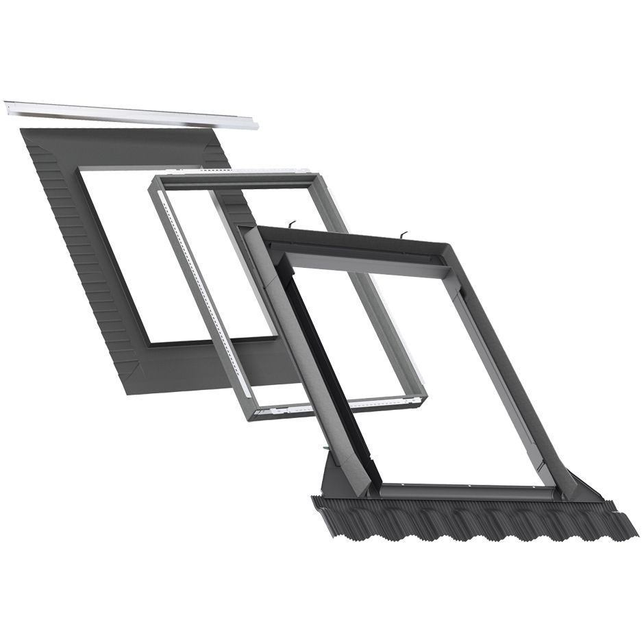 фото Velux EDW 2000 оклад + гидро- и теплоизоляция BDX - 55x78 см