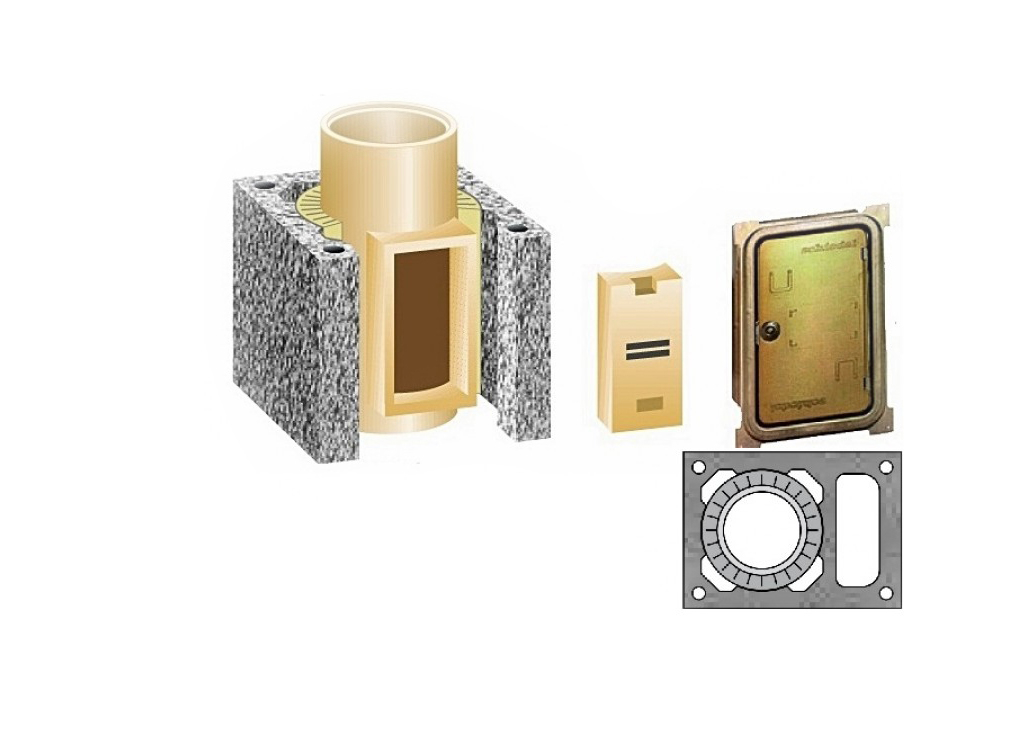 фото Schiedel Комплект дополнительной дверцы прочистки  ∅16L 0,66 пм