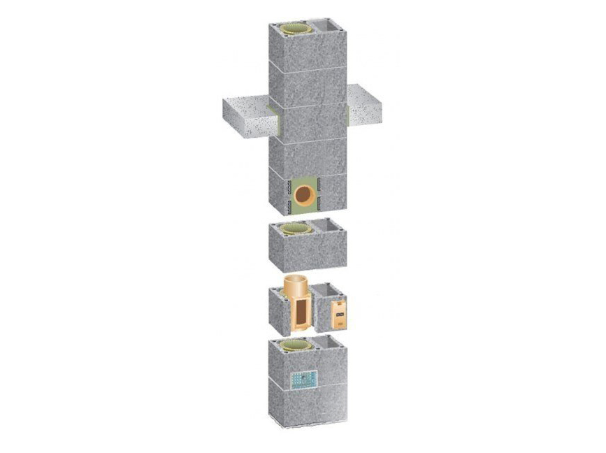фото Schiedel одноходовой дымоход с вентканалом ∅40L 0,33 пм