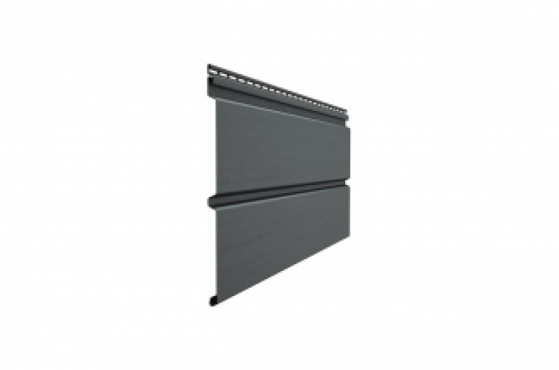 фото Виниловый сайдинг Döcke PREMIUM  D6S 3.6м/п графит