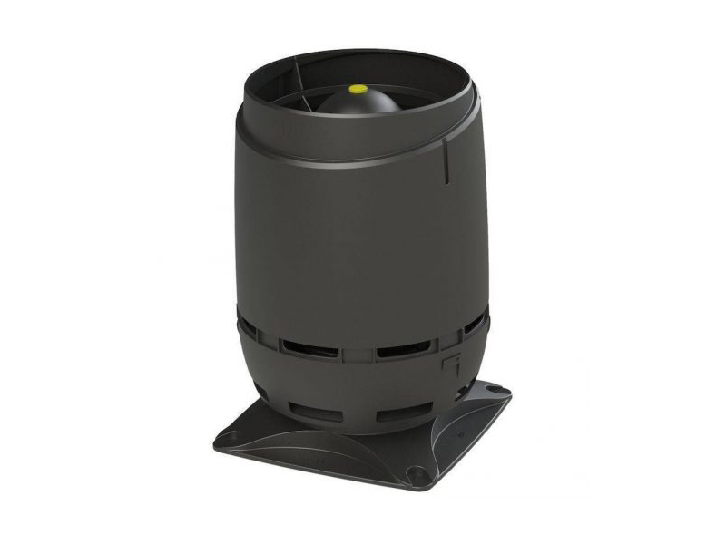 фото Vilpe Vent FLOW 125S вентиляционный  выход+основание черный, коричневый