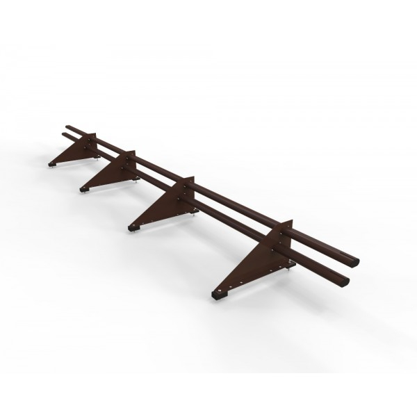 фото Снегозадержатель трубчатый Русь Premium, 4 опоры, 3 метра.