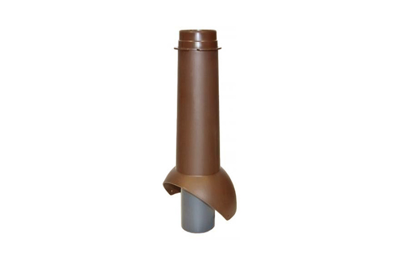 фото Выход канализации Krovent Pipe-VT 110/500 красно-коричневый
