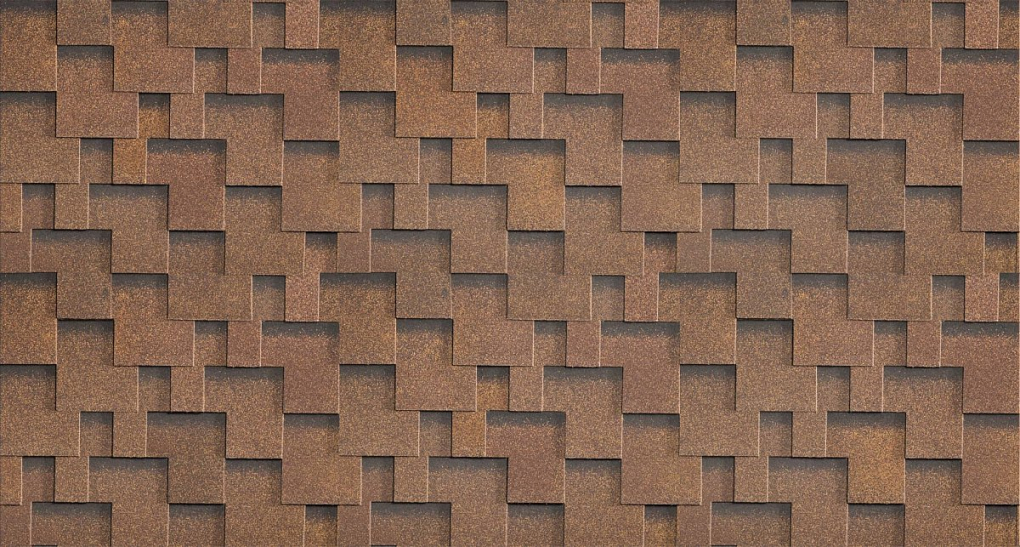 фото Гибкая черепица SHINGLAS (ТехноНиколь) Фокстрот