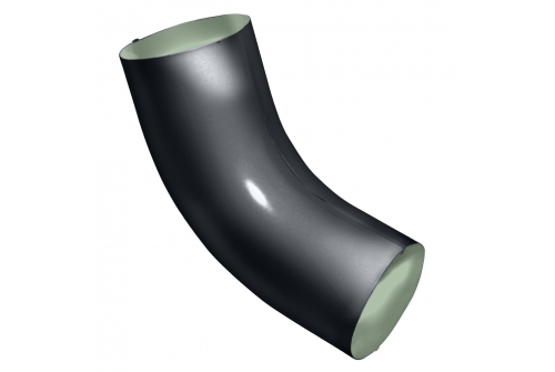 фото Grand Line OPTIMA 125/90 колено трубы 60° PE