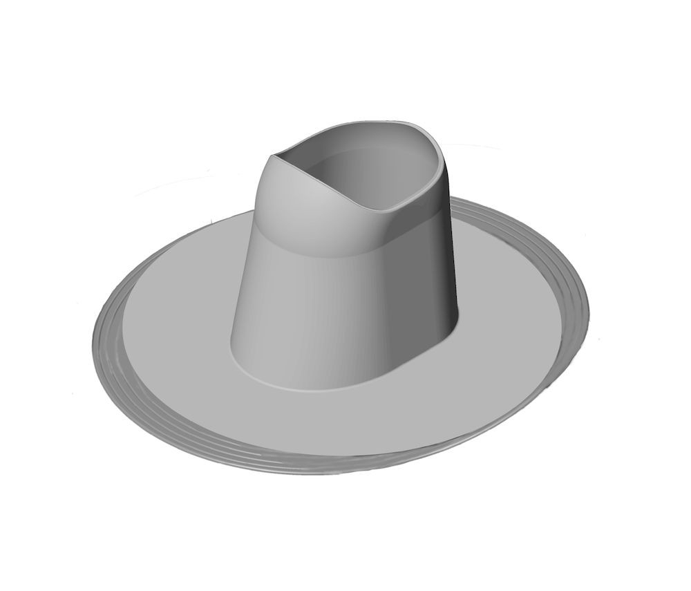 фото PVC-COLLAR ворот для монтажа HUOPA проходного  Vilpe Vent