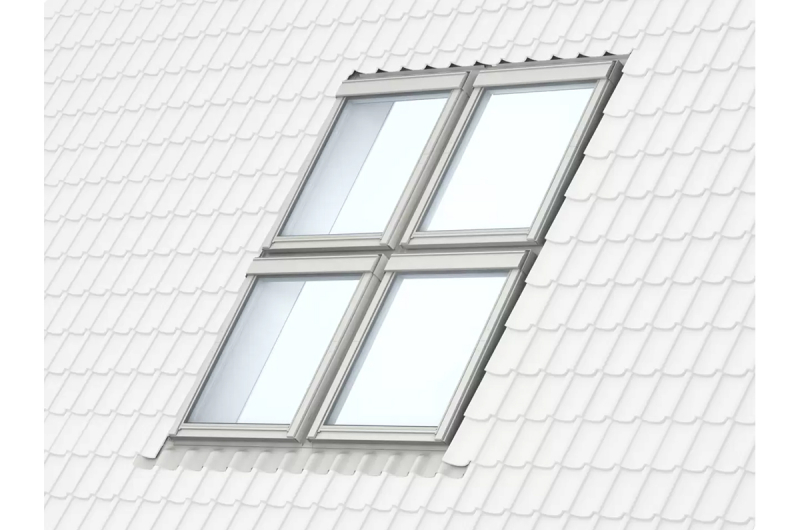фото Velux комби-оклад карнизного окна для плоской кровли EFS 0022E 114х118
