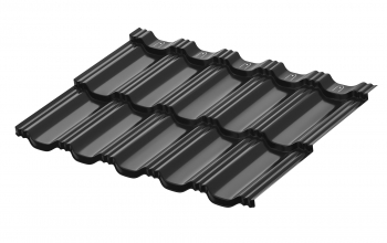 AquaSystem модульная черепица Гётеборг XXL1205х465мм PE Rooftop Бархат 9005 фото