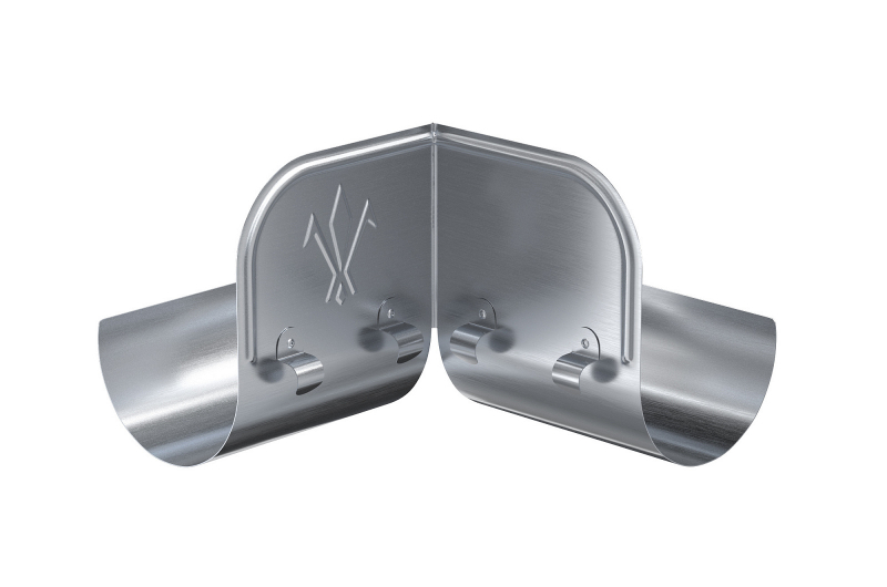 Aquasystem ограничитель перелива угловой 125/90 мм  оц. сталь фото