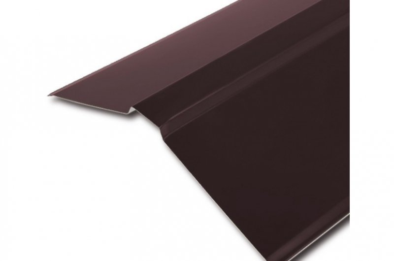Планка конька плоского Grand Line 150х150 Drap фото