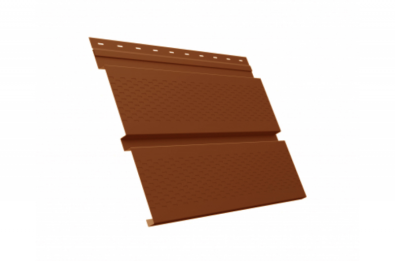 фото GrandLine софит металлический Квадро брус с перфорацией Drap Twincolor