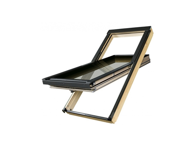 фото Окно Fakro FTT U6 Thermo LUX с двухкамерным стеклопакетом 55x98 - размер 55x98